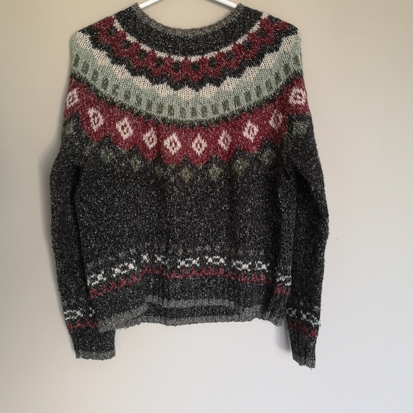 Vintage Fair Isle Wool Blend Crew Knit Sweater Alison H Collection Women… - Picture 7 of 16